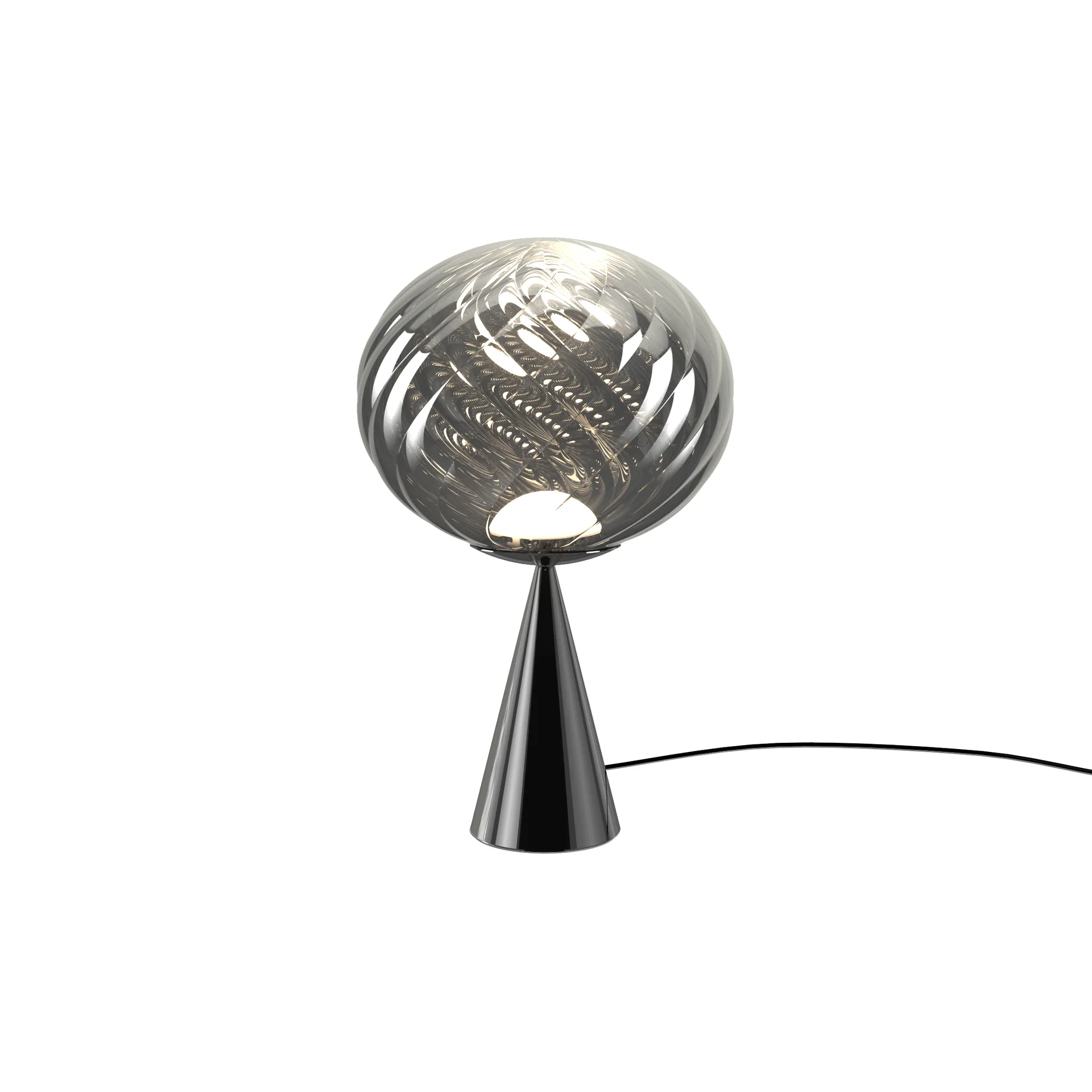 Whirl cone fat bordslampa, Silver Tom Dixon