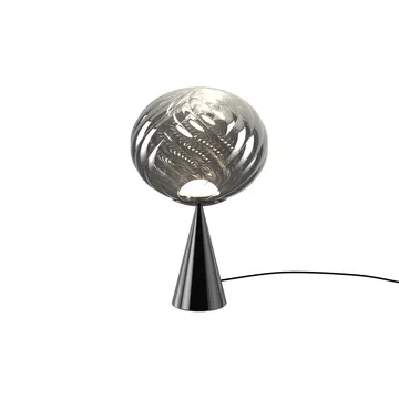 Whirl cone fat table lamp - Silver - Tom Dixon