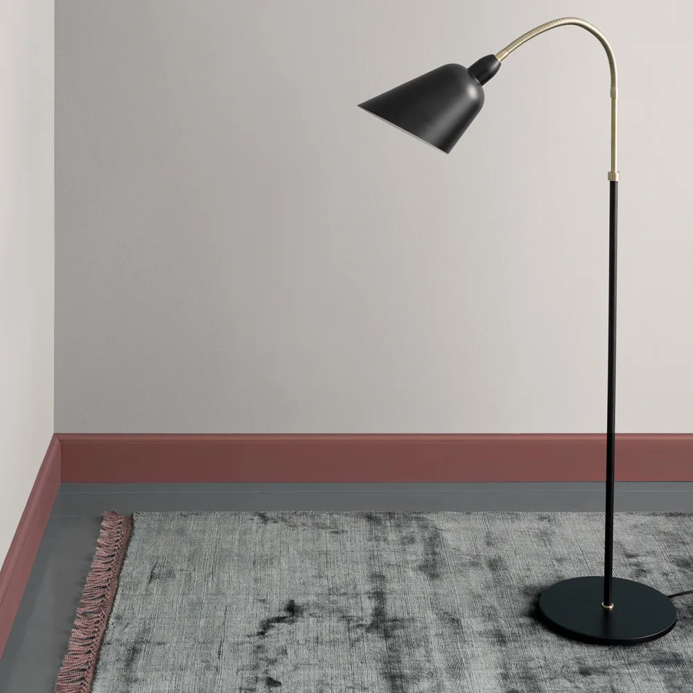 Bellevue AJ7 Floor lamp, Black/steel &Tradition