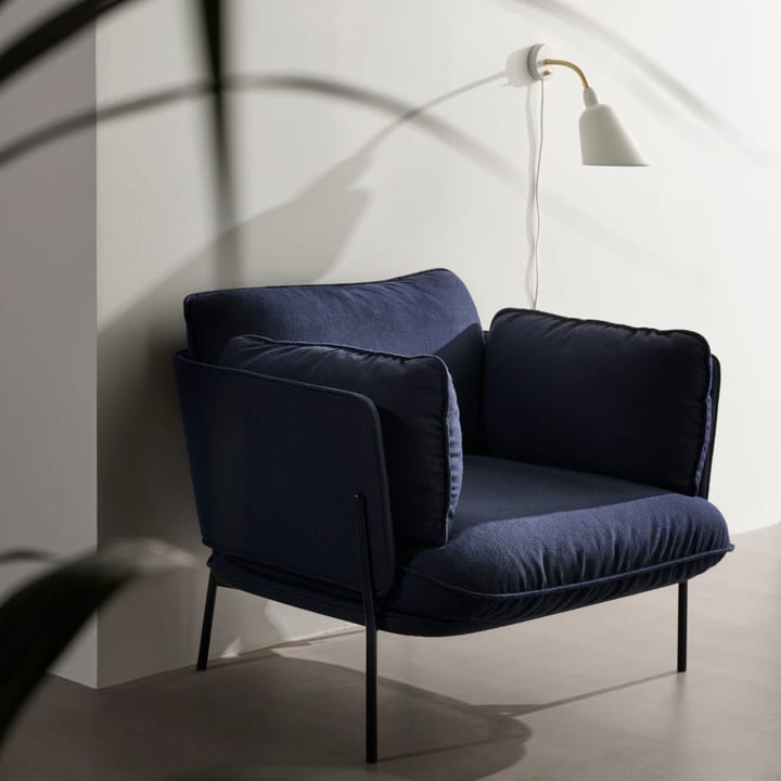 Bellevue AJ9 Wandleuchte, Weiß-Messing &Tradition