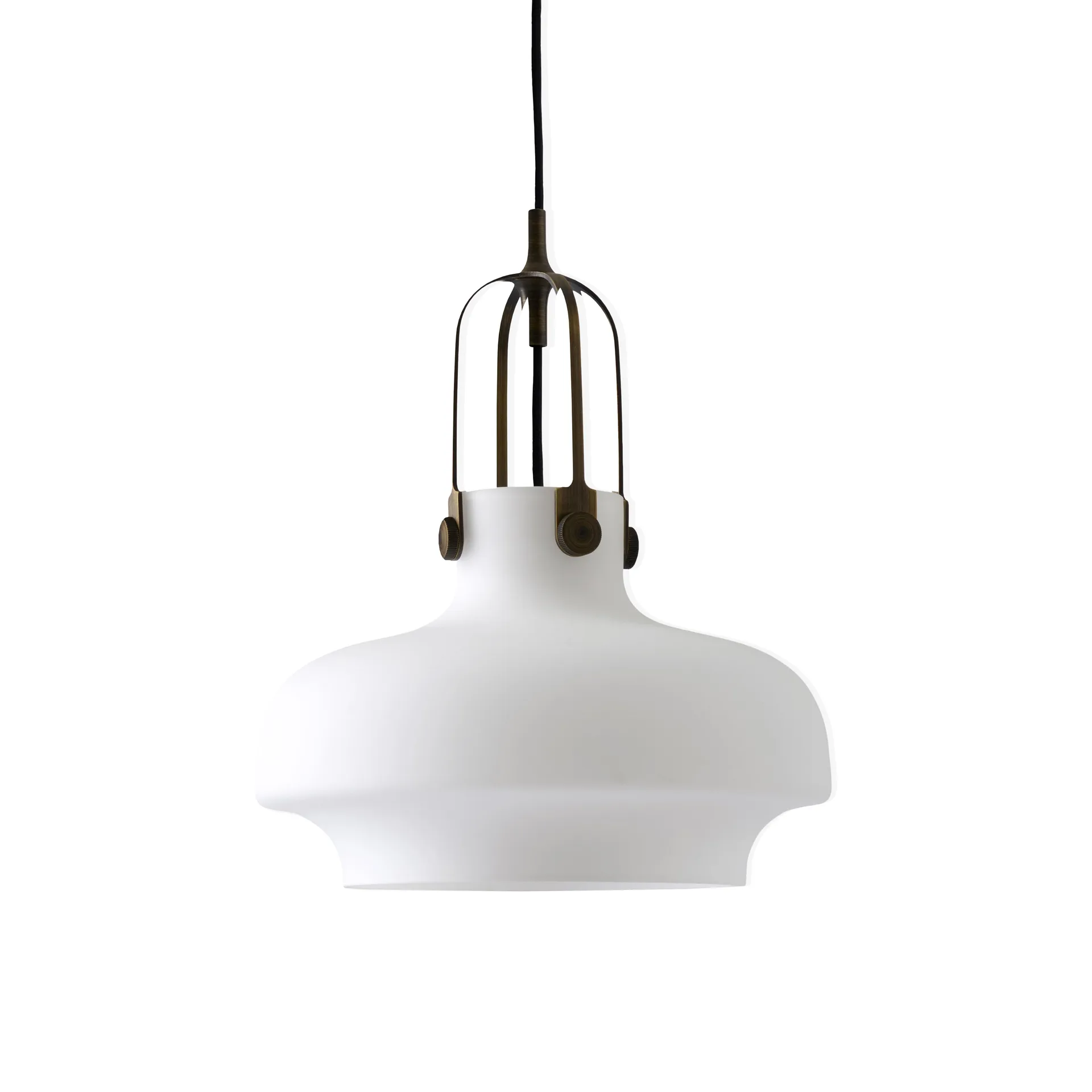 Copenhagen Pendelleuchte SC6, Opalglas-Messing &Tradition