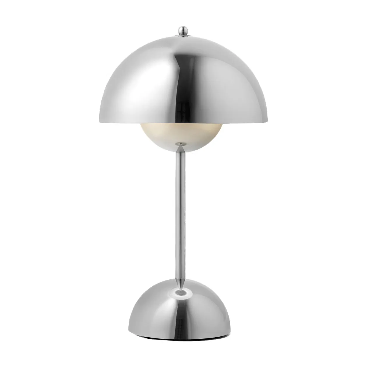 Flowerpot portabel bordslampa VP9, Chrome &Tradition