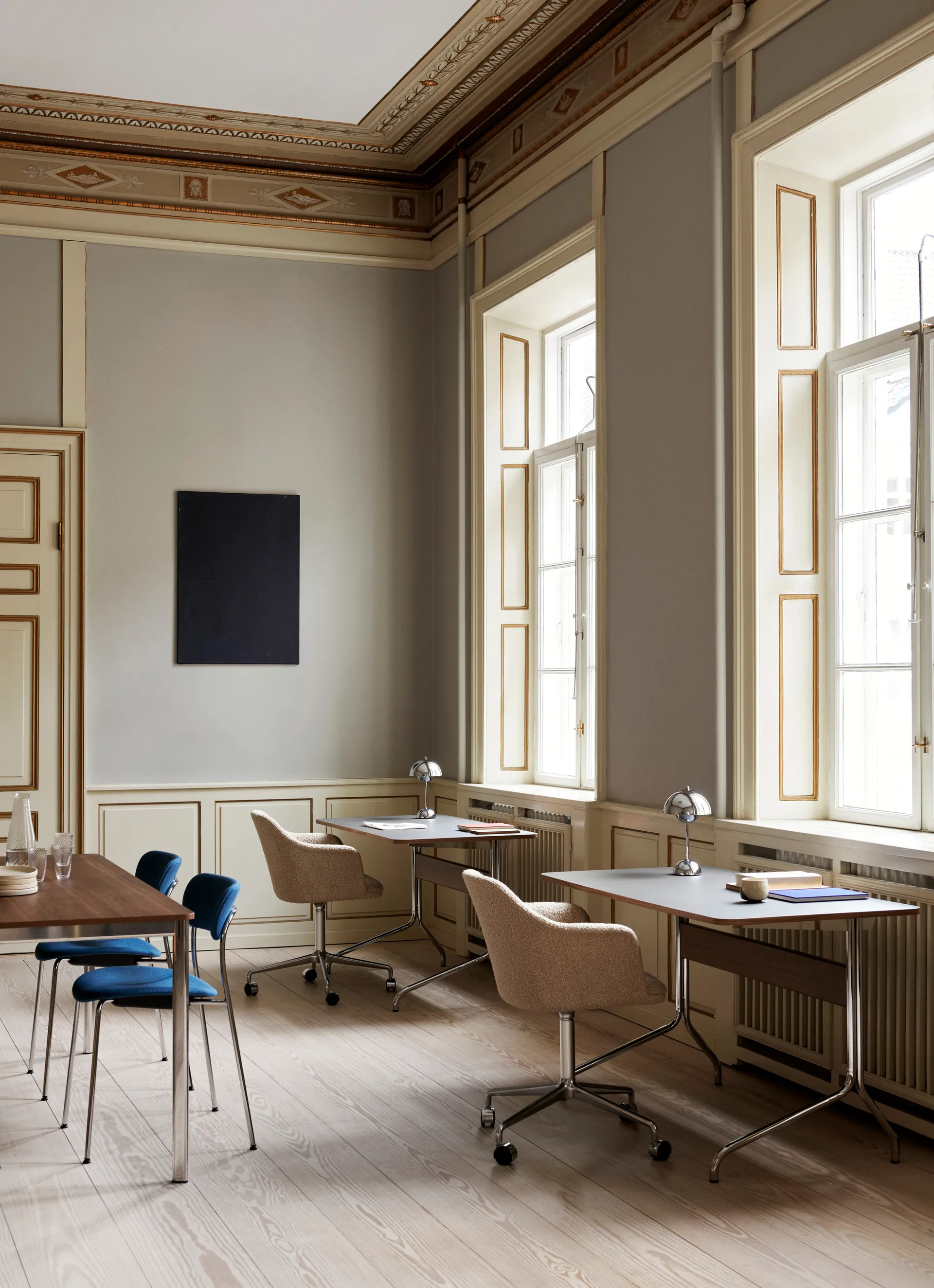 Flowerpot portabel bordslampa VP9, Chrome &Tradition