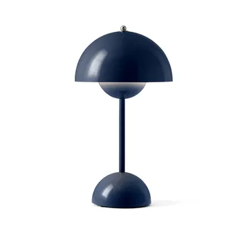 Flowerpot portable table lamp VP9 - Steel blue - &Tradition