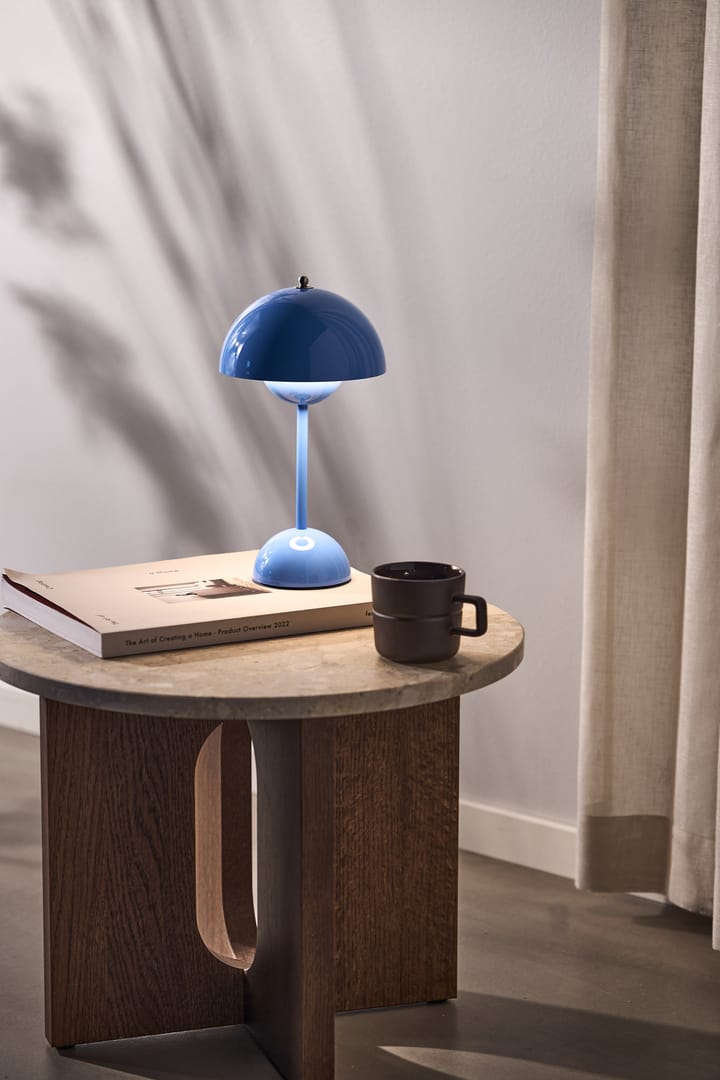 Flowerpot portable table lamp VP9, Swim blue &Tradition