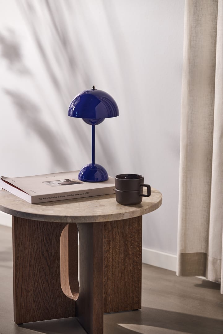 Flowerpot portable Tischleuchte VP9, Cobalt blue &Tradition