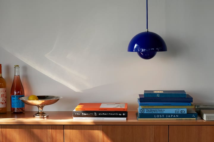 Flowerpot VP1 pendant lamp, Cobalt blue &Tradition
