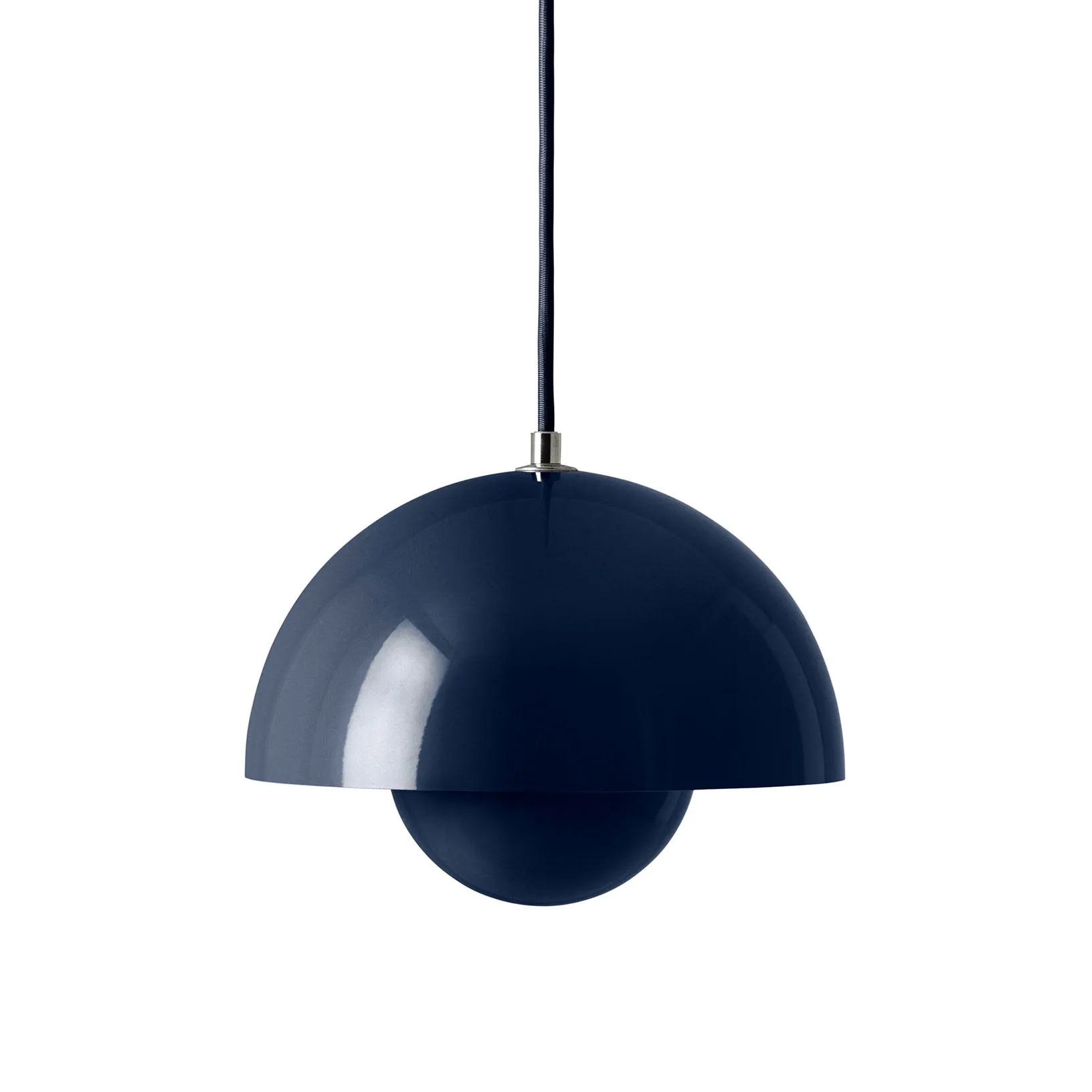Flowerpot VP1 pendant lamp, Steel blue &Tradition