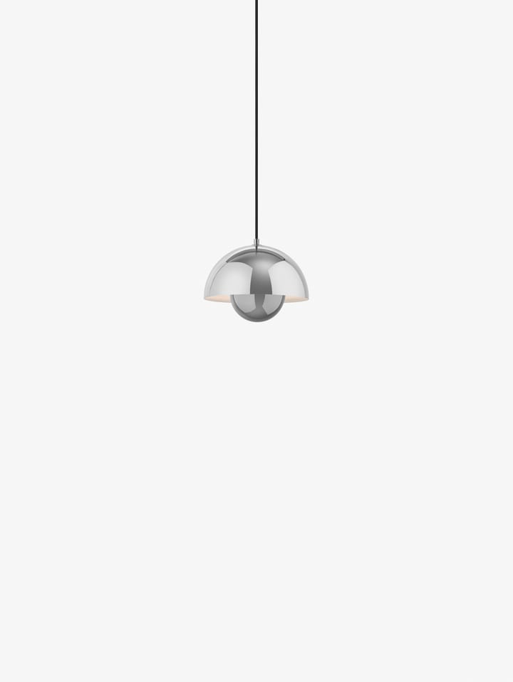 Flowerpot VP1 Pendelleuchte, Chrome-plated &Tradition