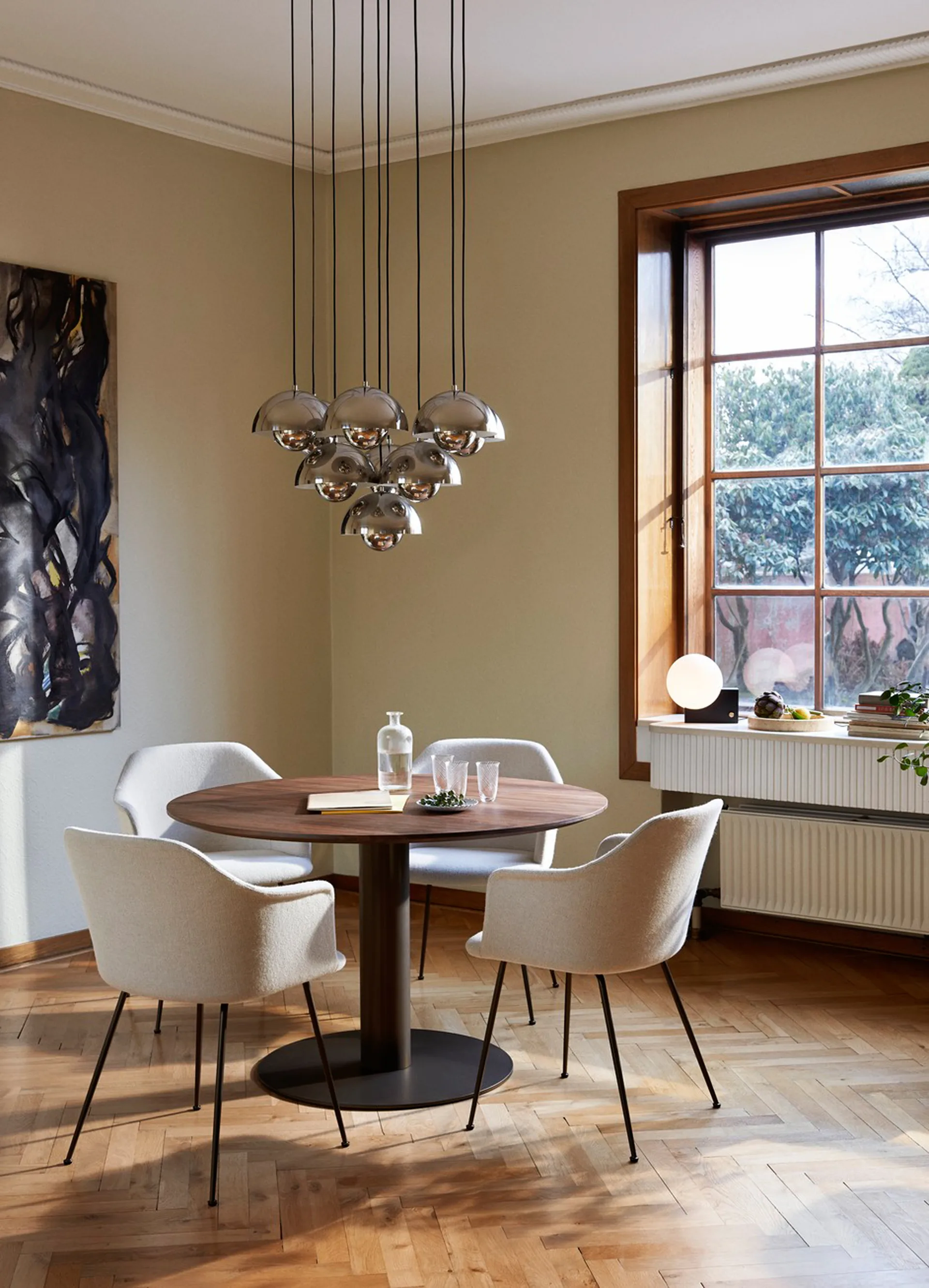 Flowerpot VP1 Pendelleuchte, Chrome-plated &Tradition
