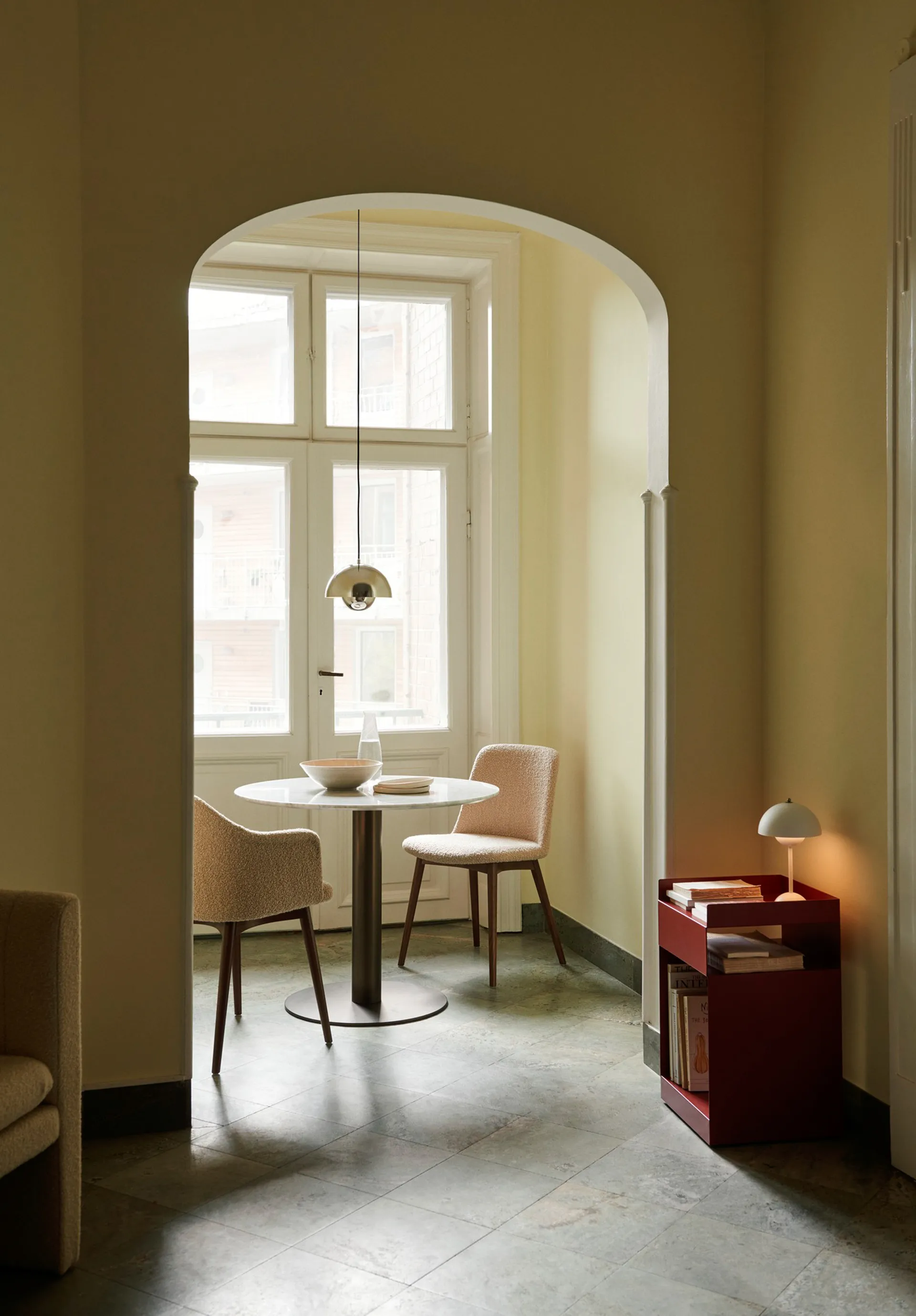 Flowerpot VP1 Pendelleuchte, Chrome-plated &Tradition