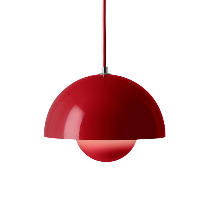 Flowerpot VP1 Pendelleuchte, Vermilion red &Tradition