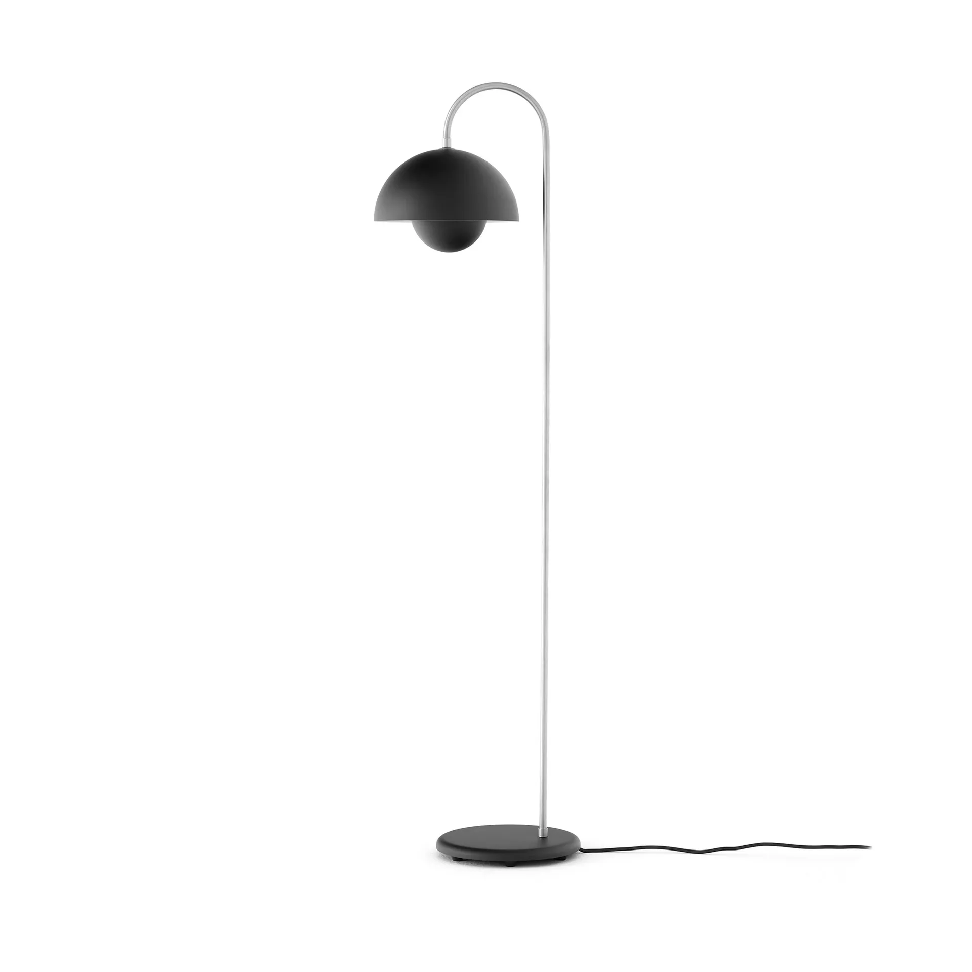 Flowerpot VP12 Stehlampe, Matt Black &Tradition