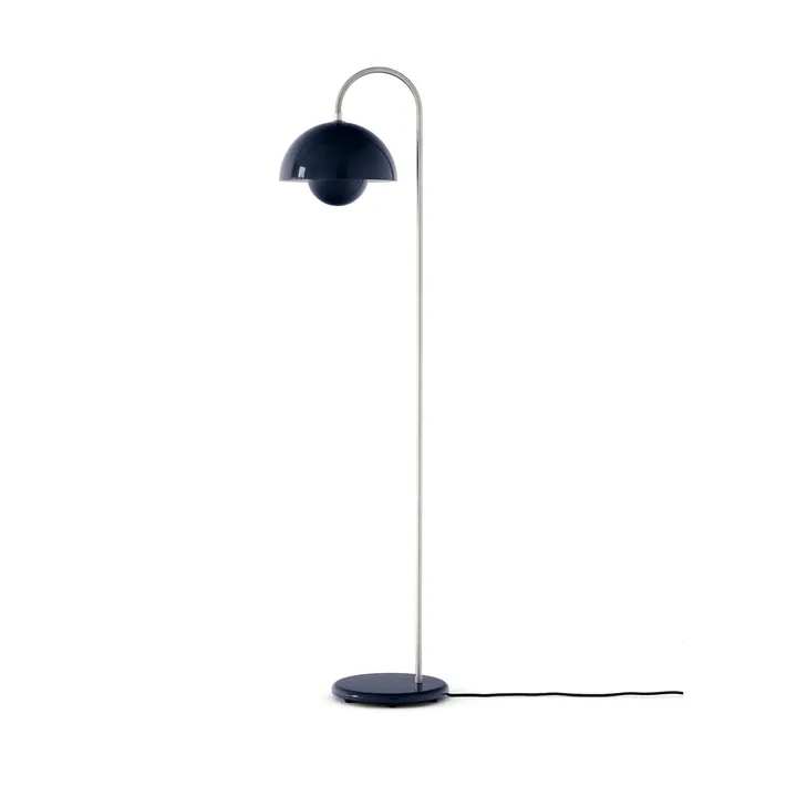 Flowerpot VP12 Stehlampe - Steel blue - &Tradition