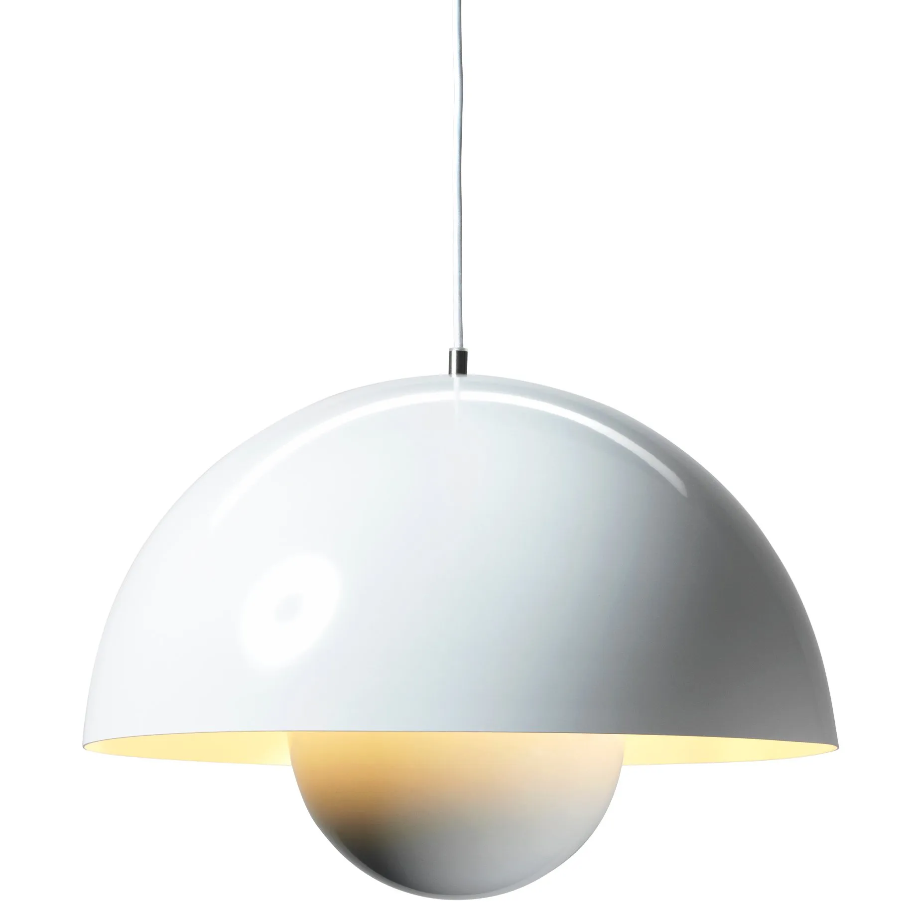 Flowerpot VP2 pendel stor, vit &Tradition