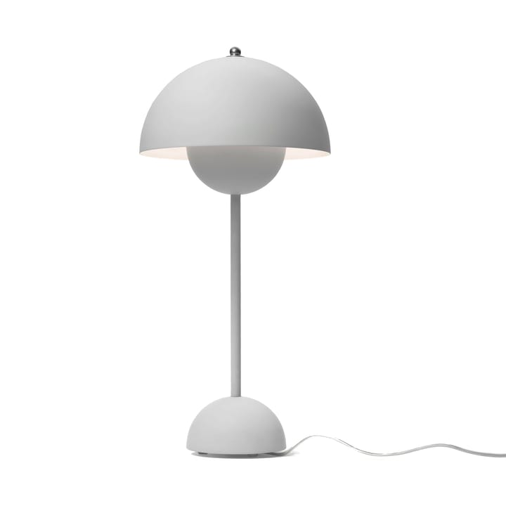 FlowerPot VP3 table lamp, matte light grey &Tradition