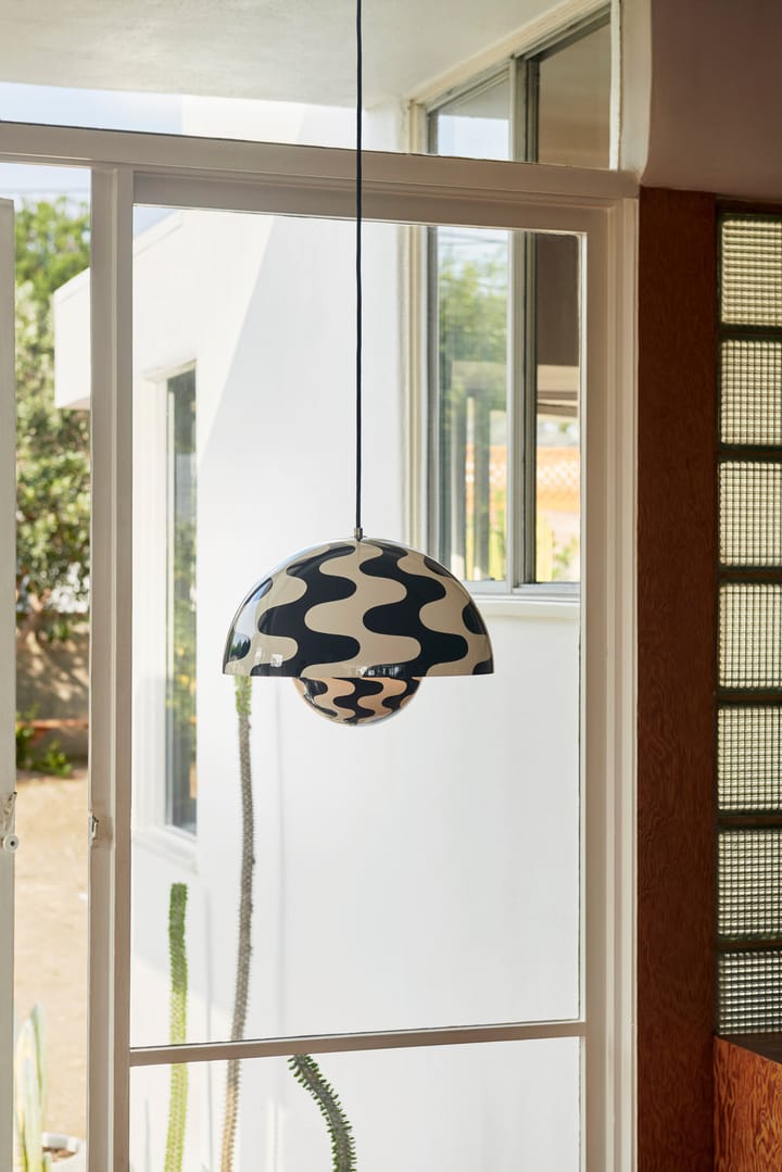 Flowerpot VP7 Pendelleuchte, Black-white pattern &Tradition