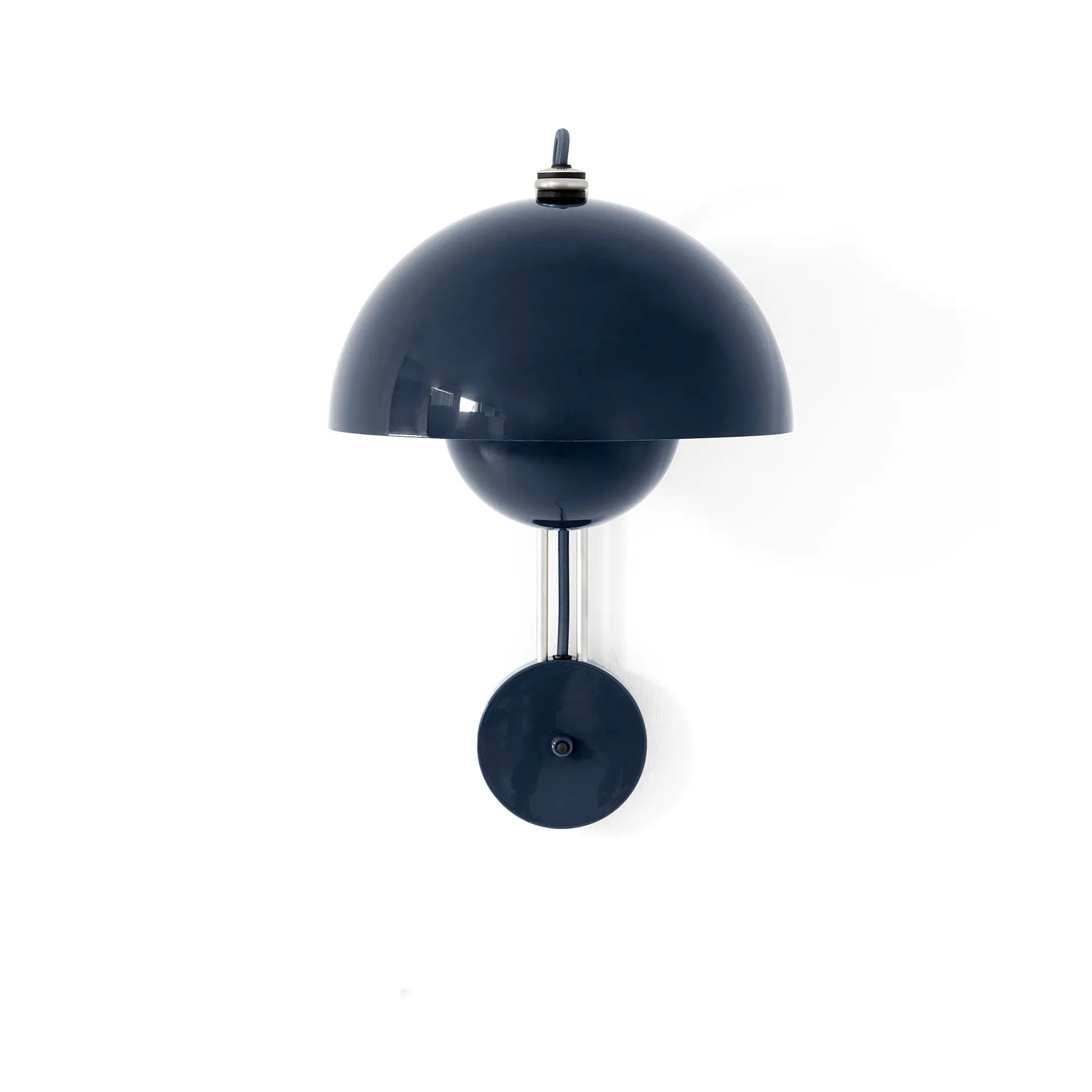 Flowerpot VP8 wall lamp, Steel blue &Tradition