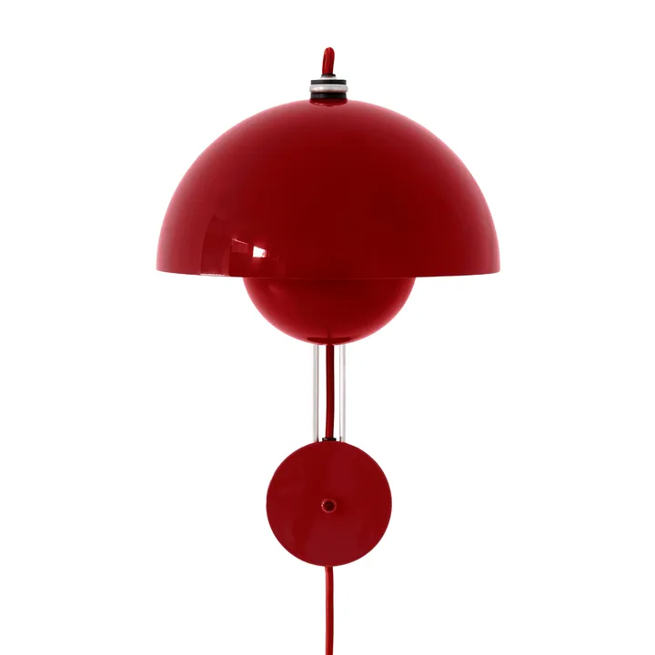 Flowerpot VP8 wall lamp - Vermilion red - &Tradition