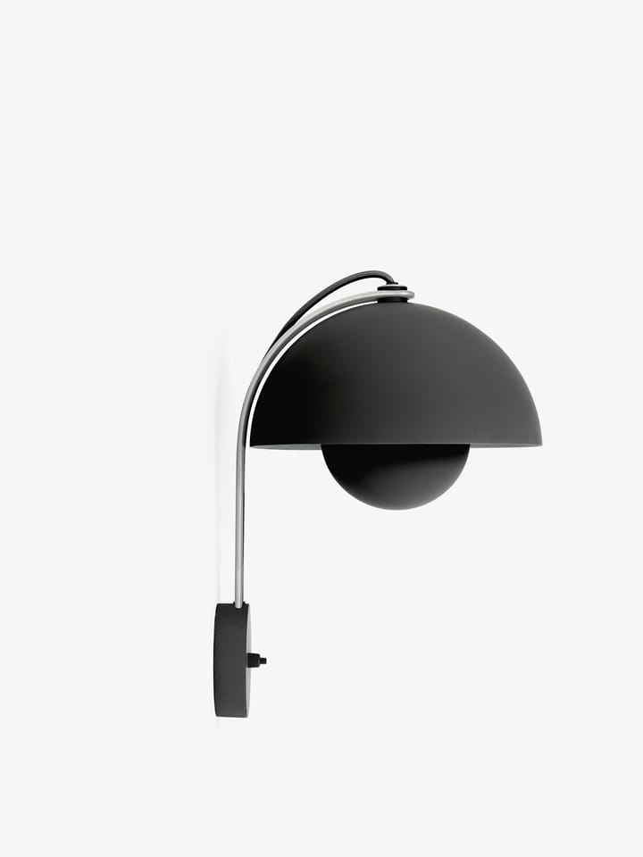 Flowerpot wall lamp VP8, Matte black &Tradition
