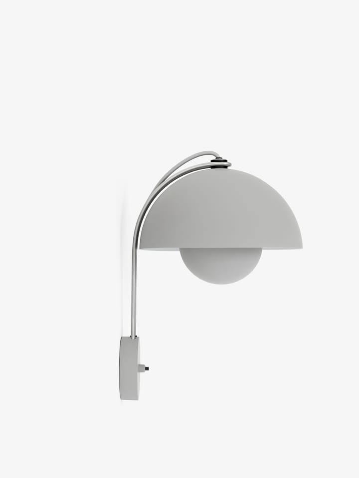 Flowerpot Wandleuchte VP8, Matt light grey &Tradition