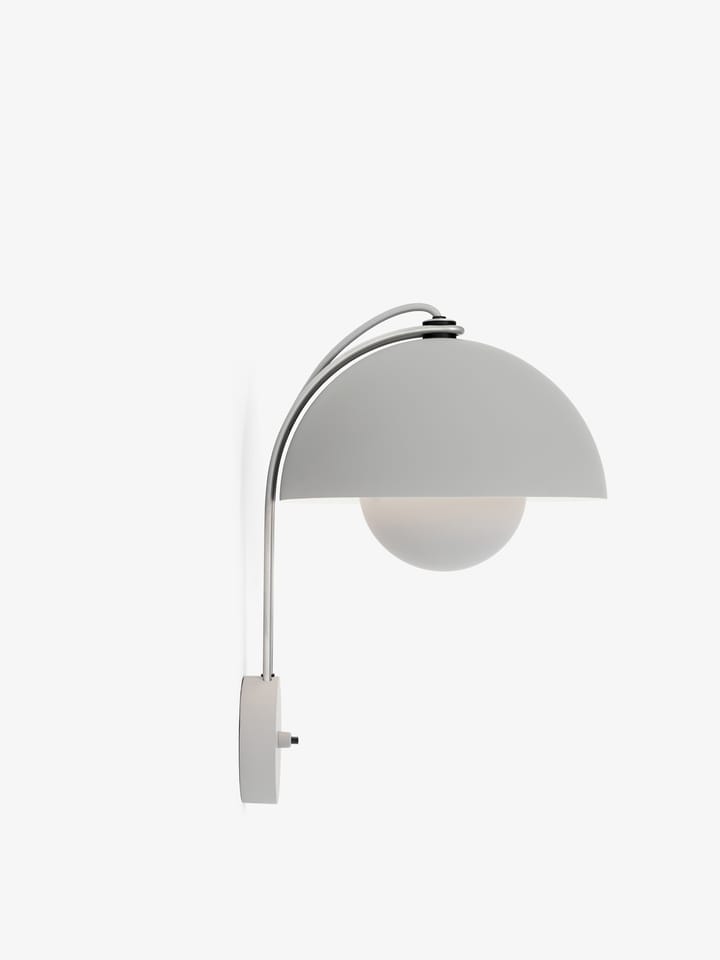 Flowerpot Wandleuchte VP8, Matt light grey &Tradition