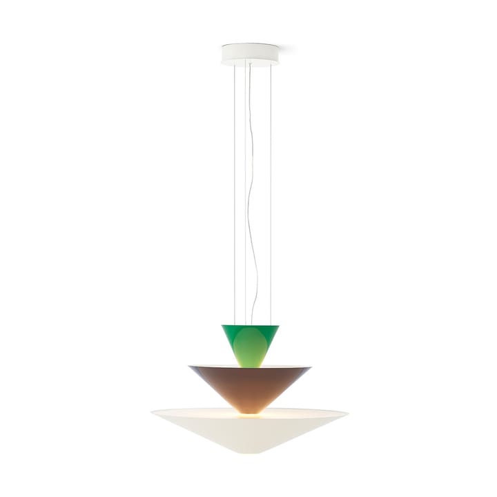 Gio LN14 pendant lamp Ø60 cm, Signal green-deep blue-ecru &Tradition