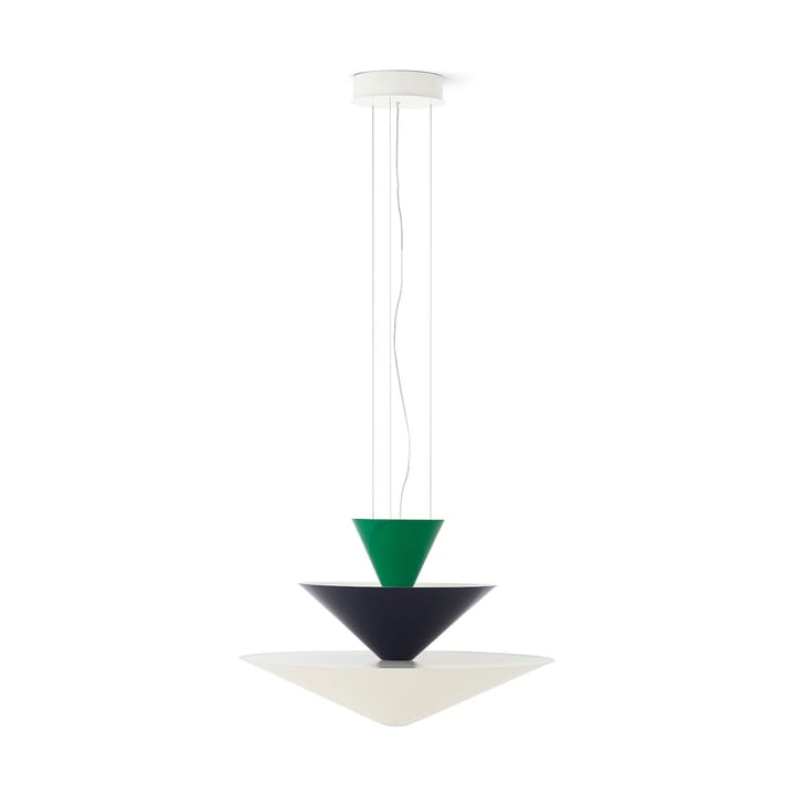 Gio LN14 Pendelleuchte Ø60 cm - Signal green-deep blue-ecru - &Tradition