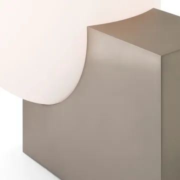 Journey SHY4 golvlampa - Borstat stål-opalglas - &Tradition