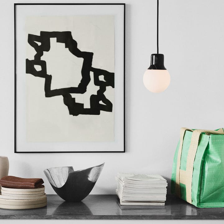 Mass Light NA5 Pendant, Black marble/white, nero marquina &Tradition