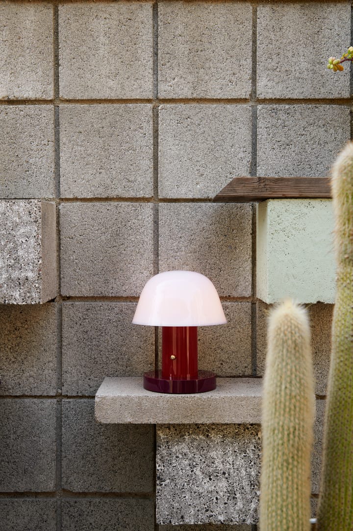 Setago JH27 table lamp, Maroon-grape &Tradition