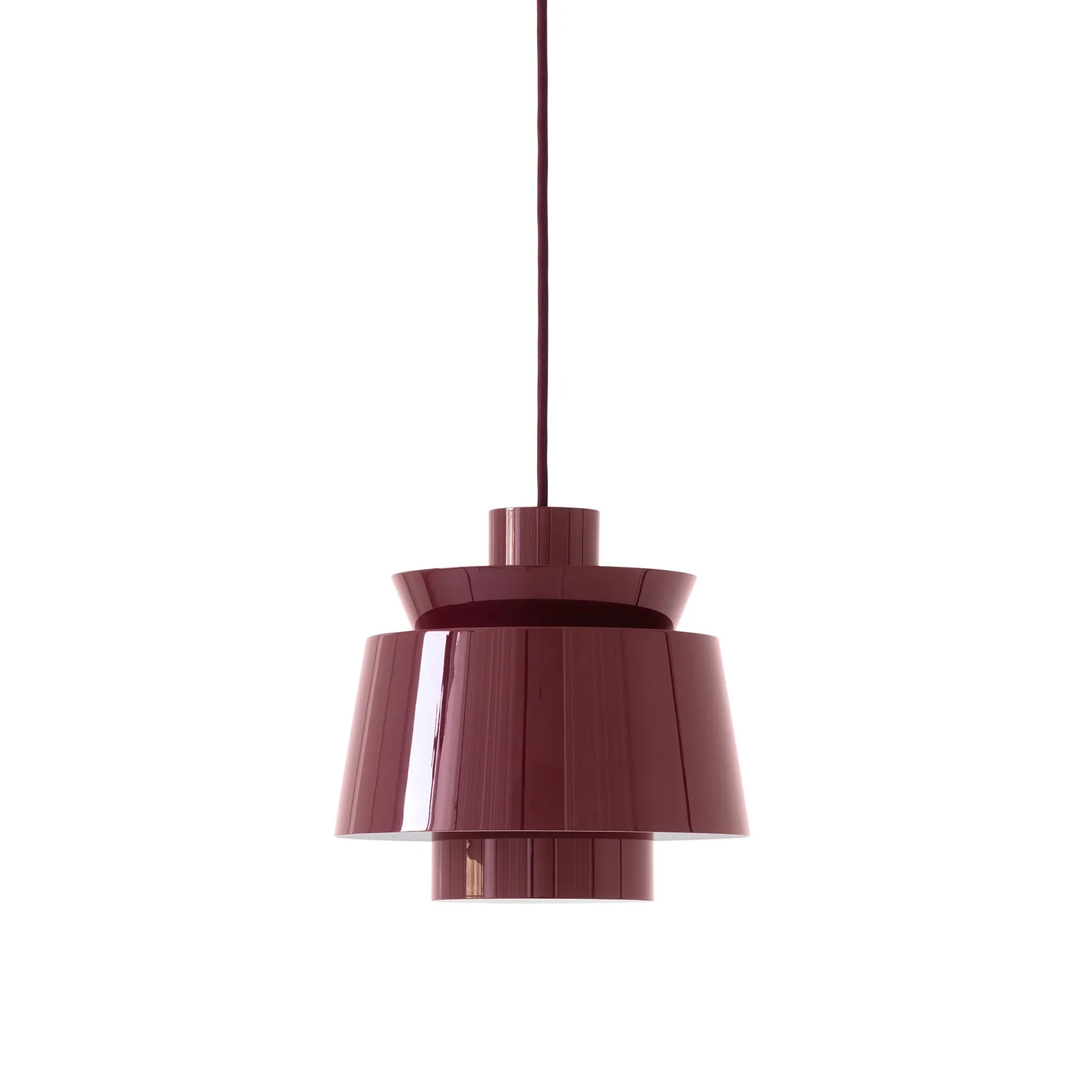 Utzon JU1 lampa, Dark burgundy, Ø22 cm &Tradition
