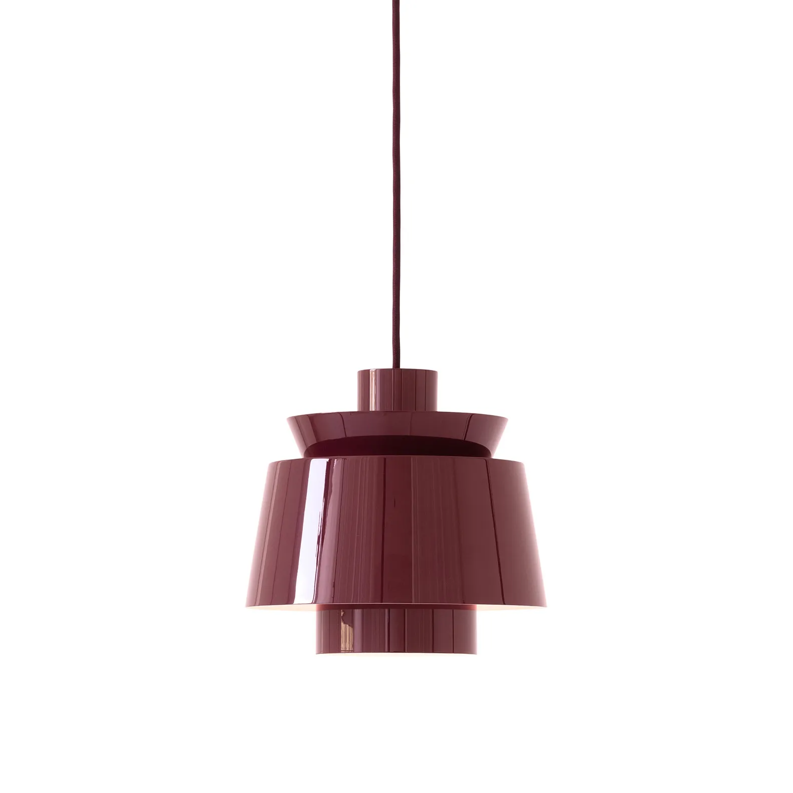 Utzon JU1 lampa, Dark burgundy, Ø22 cm &Tradition