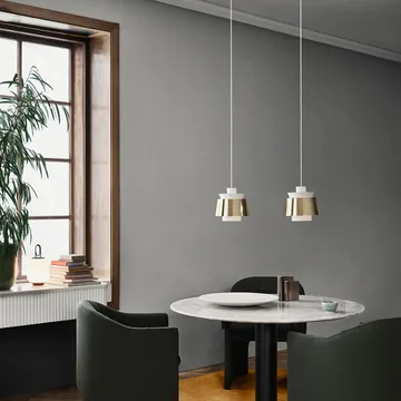 Utzon JU1 Pendelleuchte - Brass & Matt White - &Tradition