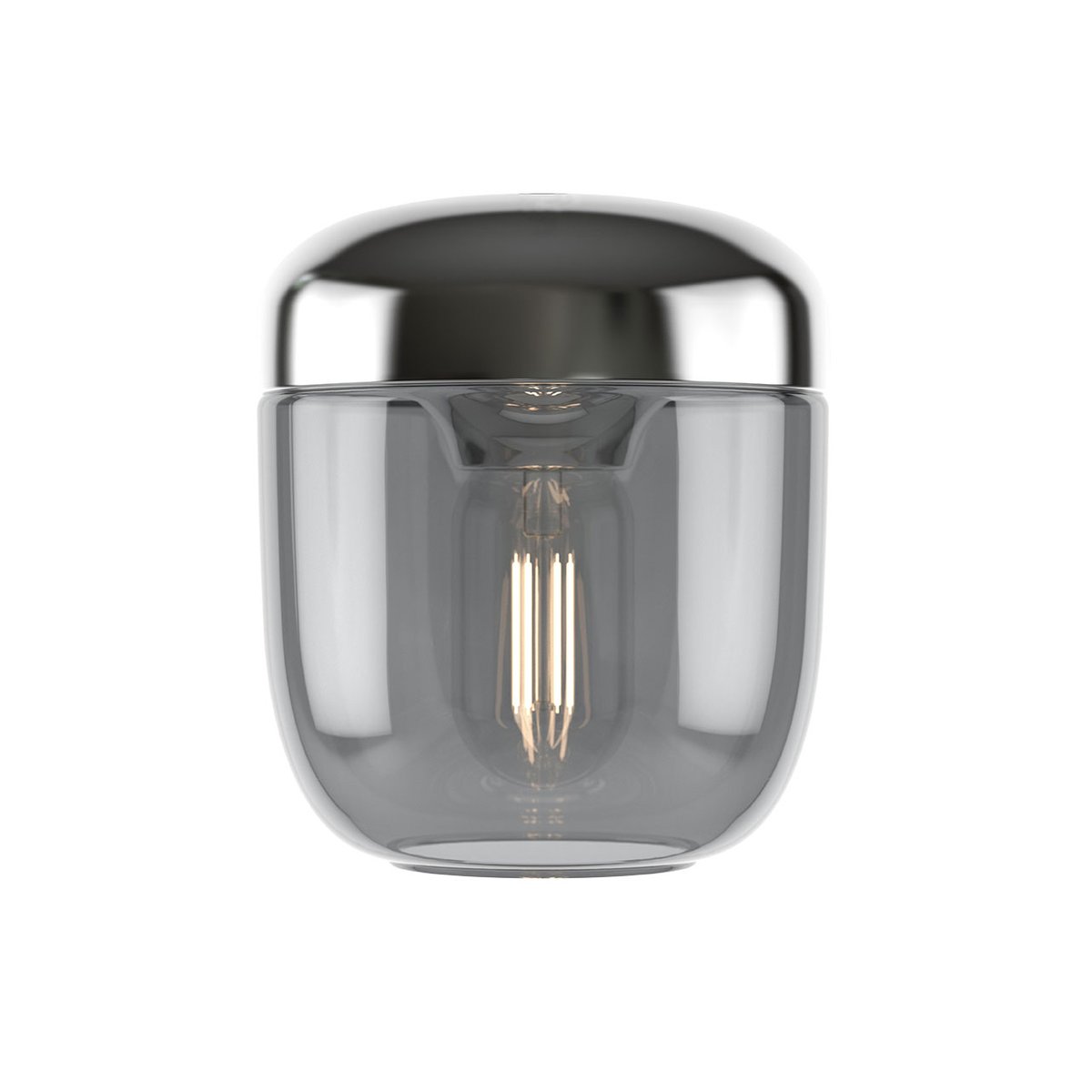 Umage Acorn lamp shade polished steel Smoked - View 2