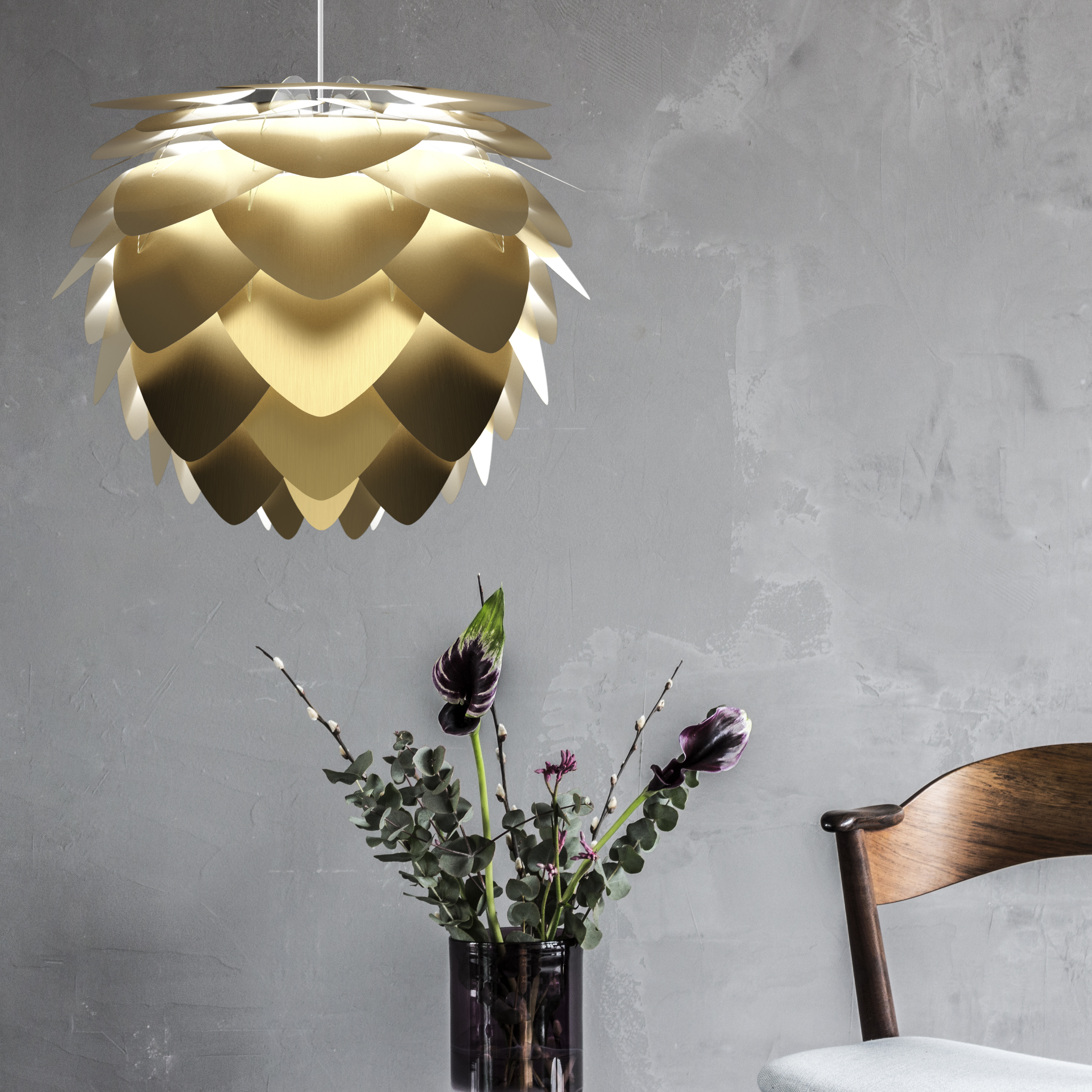 Aluvia lamp brushed brass - Umage | Lightshop Aluvia lamp brushed brass - Umage | Lightshop