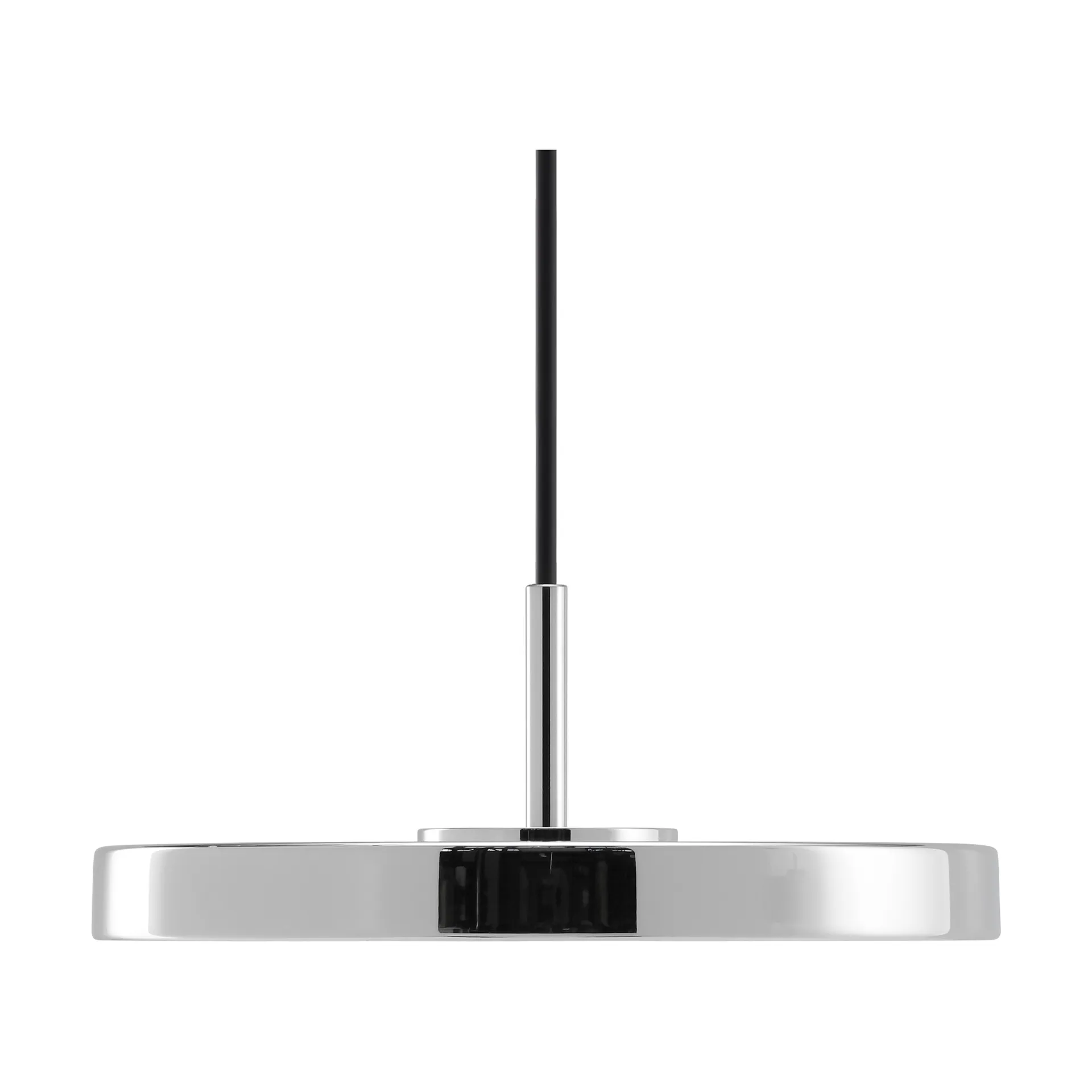 Asteria Micro ceiling lamp, Polished Steel-Steel Top Umage