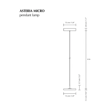 Asteria Micro Pendelleuchte - Polished Brass - Umage