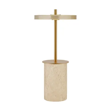 Asteria Move Mini Tischleuchte Ø12x25,5 cm - Clay Travertine-brass - Umage