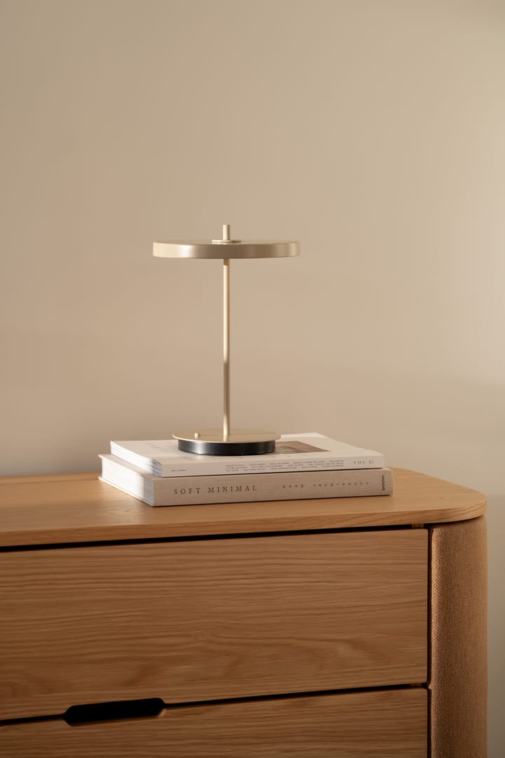 Asteria Move portable table lamp, Monochrome-clay Umage