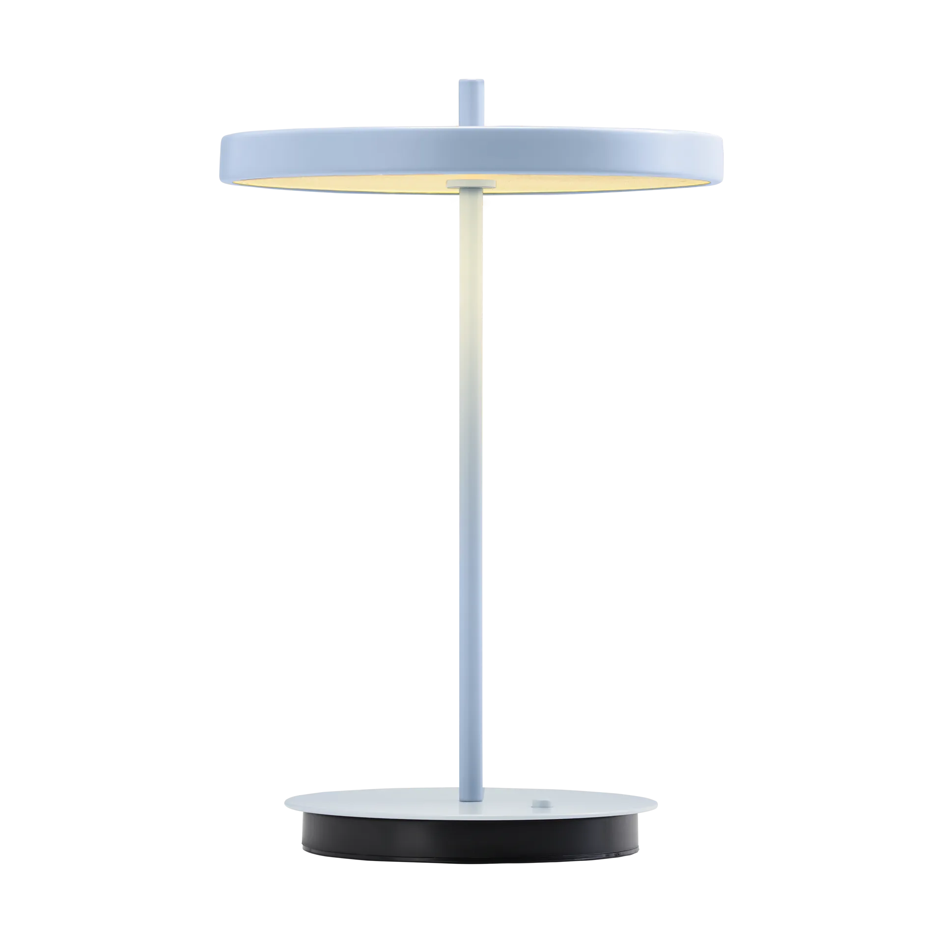 Asteria Move portable table lamp, Monochrome-pale blue Umage