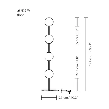 Audrey Floor Stehlampe - Steel - Umage