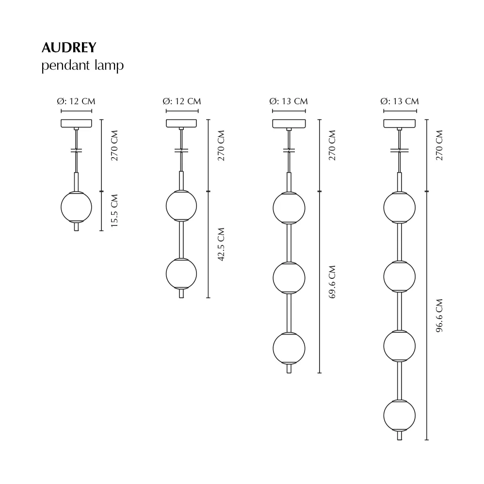 Audrey pendel 3, Brass Umage