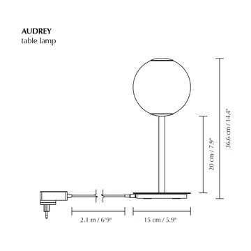 Audrey Table table lamp - Steel - Umage