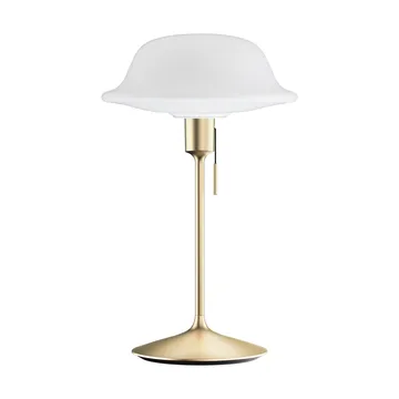 Butler table lamp - White-Brushed brass - Umage