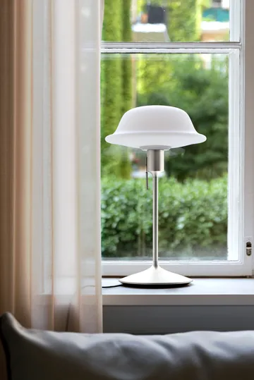 Butler table lamp - White-brushed steel - Umage