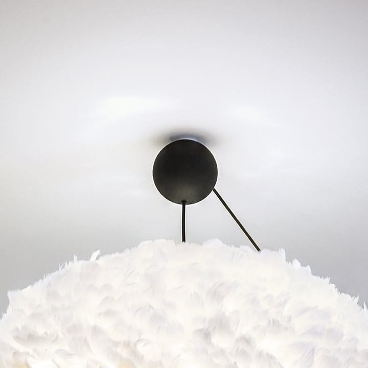 Cannonball ceiling cup with cord, black Umage