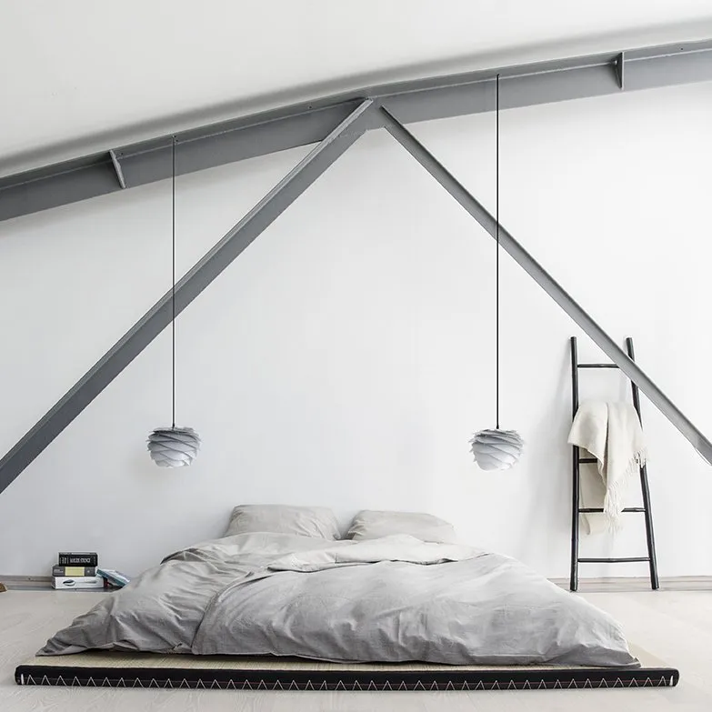 Carmina mini Leuchtenschirm Ø32cm, Misty grey Umage