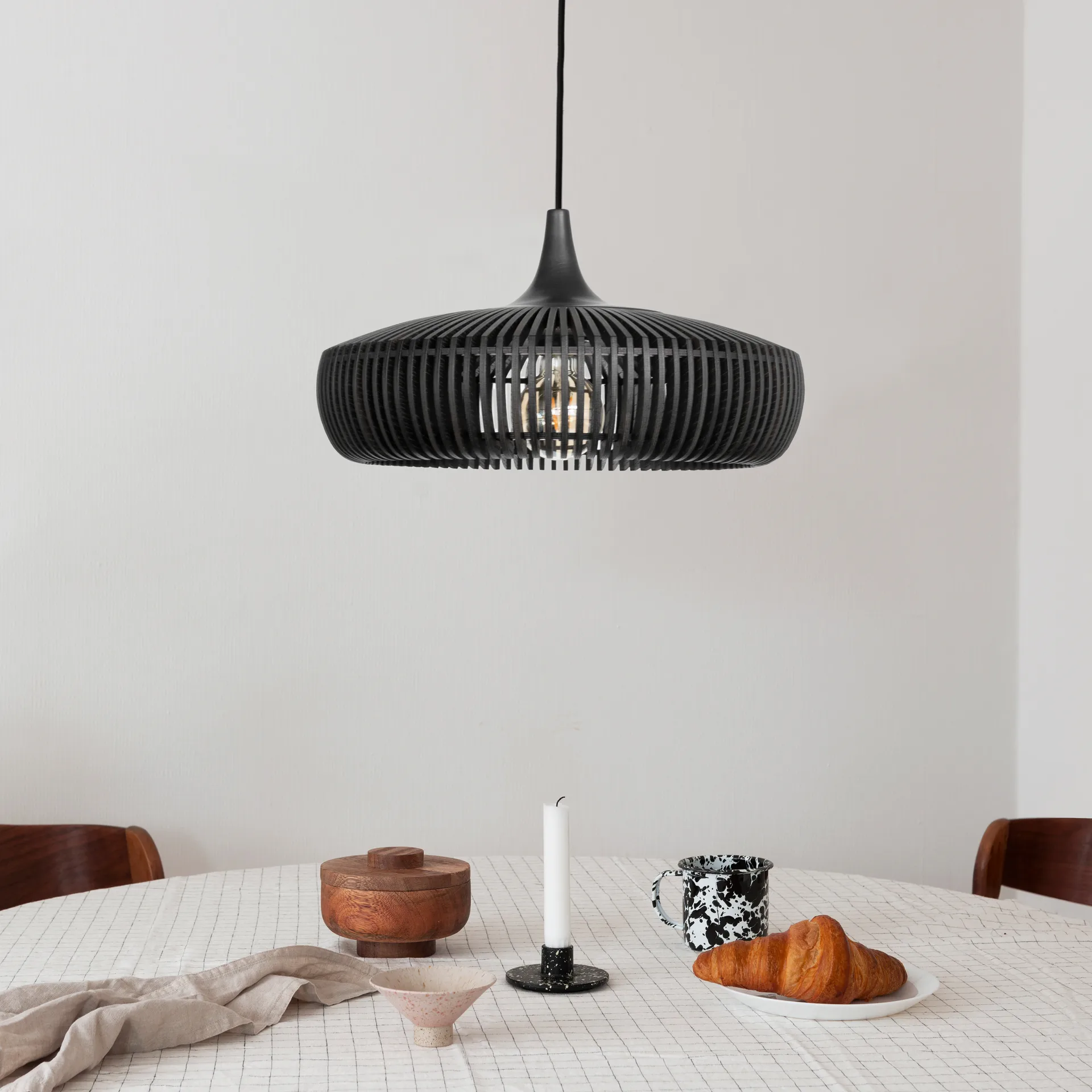 Clava Dine Wood Lampenschirm Ø43cm, Black Umage