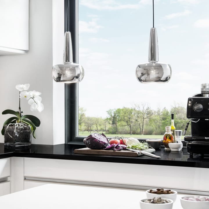 Clava taklampa Ø21,5 cm, Polerat stål Umage
